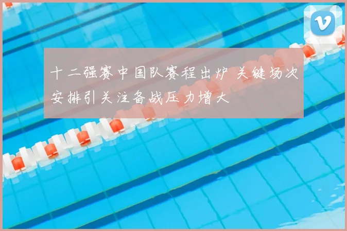 十二强赛中国队赛程出炉 关键场次安排引关注备战压力增大